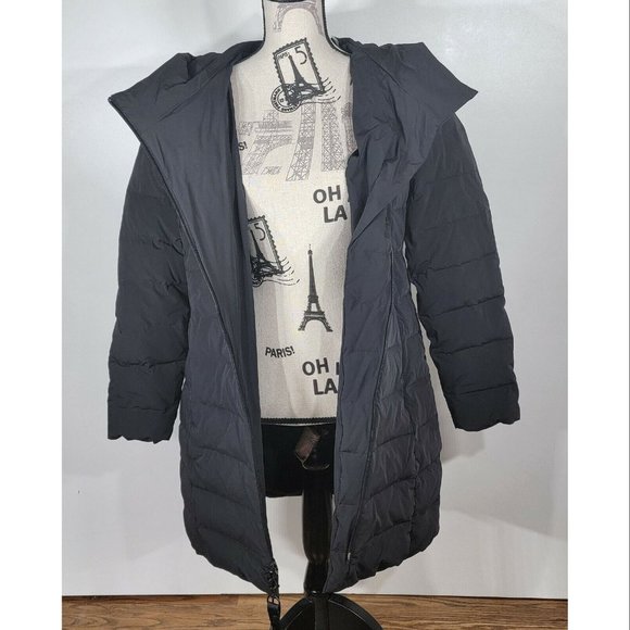 Cole Haan Asymmetric-Zip Puffer Jacket, Black, Women's Size Medium, NWT - Picture 3 of 9